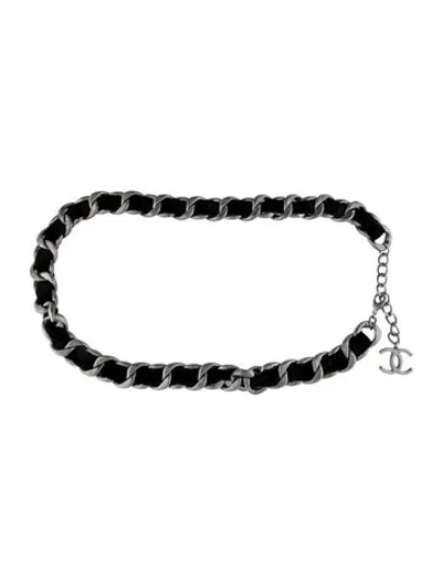 Pre-owned Chanel Vintage 2013 Chain-link Belt In Black