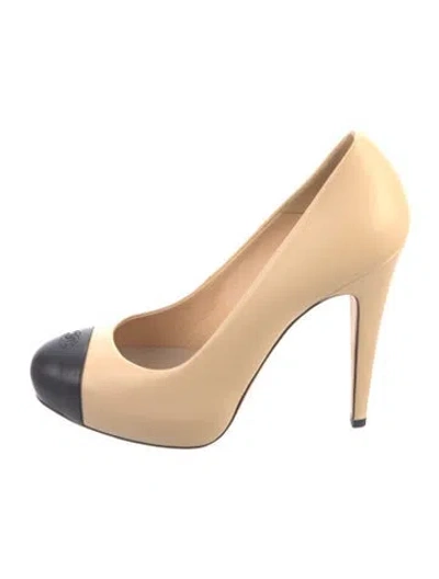 Pre-owned Chanel Vintage 2013 Pumps In Neutrals