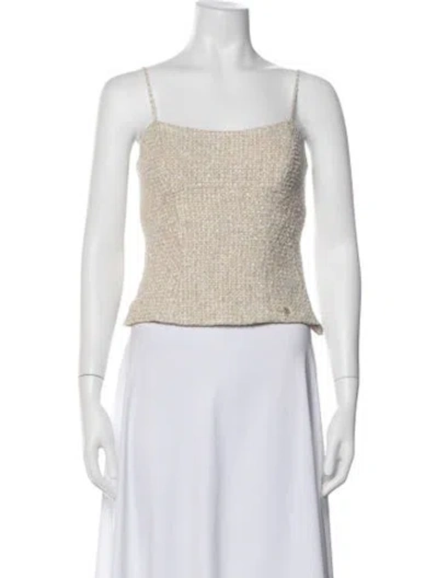 Pre-owned Chanel Vintage 2013 Top In Neutral