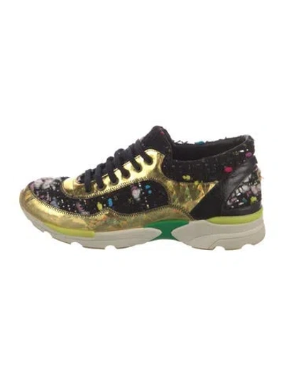 Pre-owned Chanel Vintage 2014 Athletic Sneakers In Black