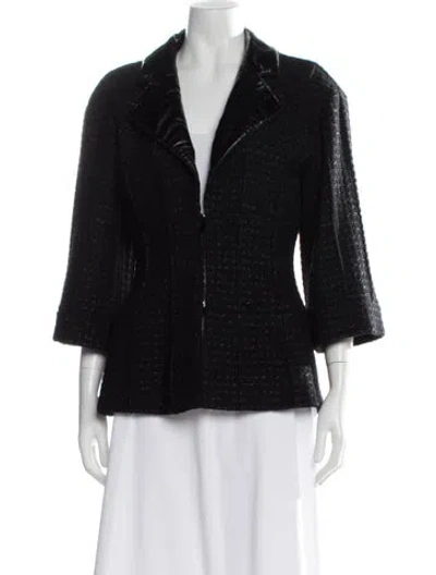 Pre-owned Chanel Vintage 2014 Blazer In Black