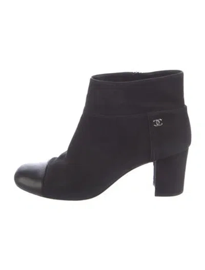 Pre-owned Chanel Vintage 2014 Boots In Black