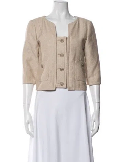 Pre-owned Chanel Vintage 2014 Jacket In Neutral