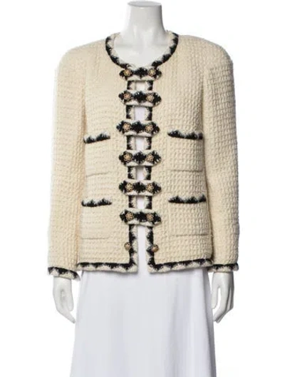 Pre-owned Chanel Vintage 2015 Jacket In Neutrals