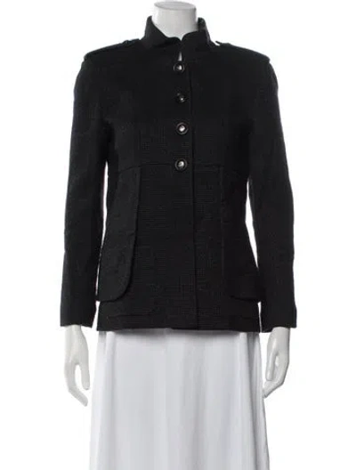 Pre-owned Chanel Vintage 2016 Blazer In Black