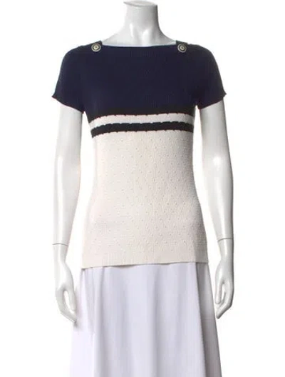 Pre-owned Chanel Vintage 2016 Top In Blue