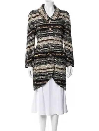 Pre-owned Chanel Vintage 2019 Coat In Black
