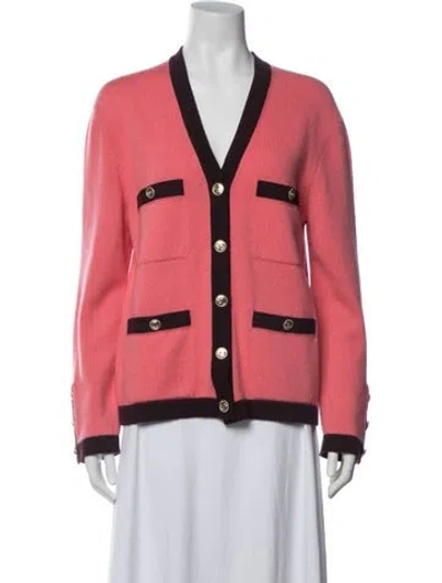 Pre-owned Chanel Vintage 2020 Sweater In Burgundy/pink