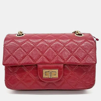 Pre-owned Chanel Vintage 2.55 New Mini 20 Bag In Red