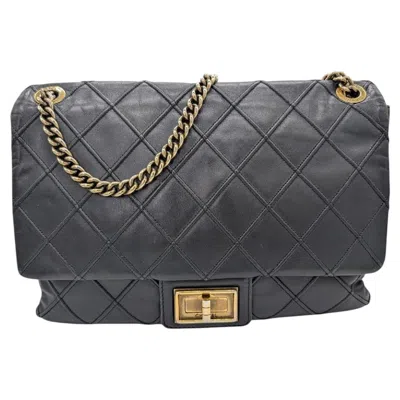 Pre-owned Chanel Vintage Black Quilted Paris-bombay Cosmos Flap Bag
