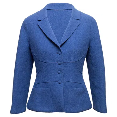 Pre-owned Chanel Vintage Blue  Wool Blazer Size Fr 40