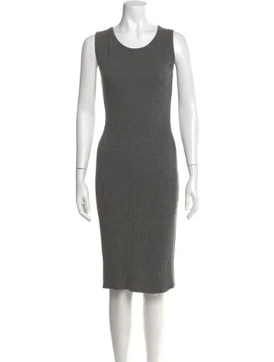 Pre-owned Chanel Vintage Cashmere Sweater In Gray