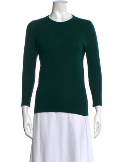 Pre-owned Chanel Vintage Cashmere Sweater In Green