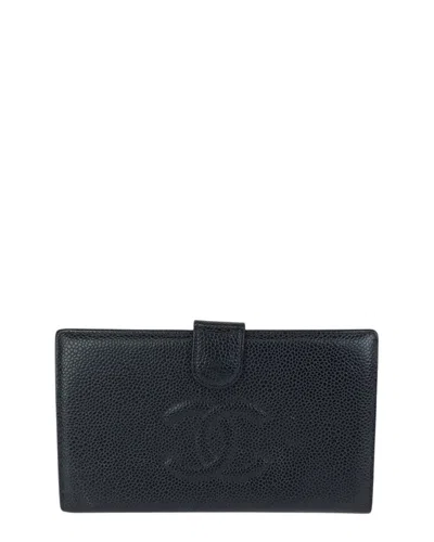 Chanel Vintage Caviar Skin Long Wallet (authentic Pre-loved)