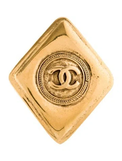 Pre-owned Chanel Vintage Cc Brooch In Multi