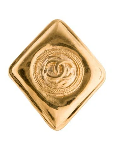 Pre-owned Chanel Vintage Cc Brooch In Multi