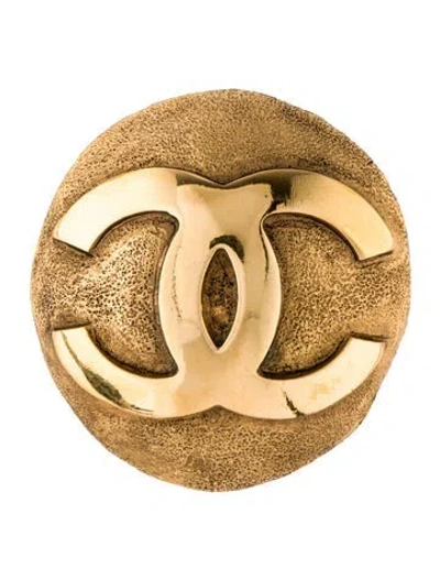 Pre-owned Chanel Vintage Cc Brooch In Multi