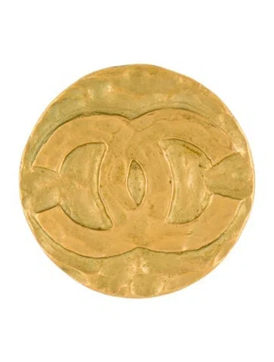 Pre-owned Chanel Vintage Cc Brooch In Multi