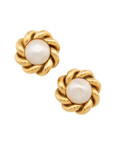 Pre-owned Chanel Vintage Cc Clip On Earrings (authentic Pre-loved)