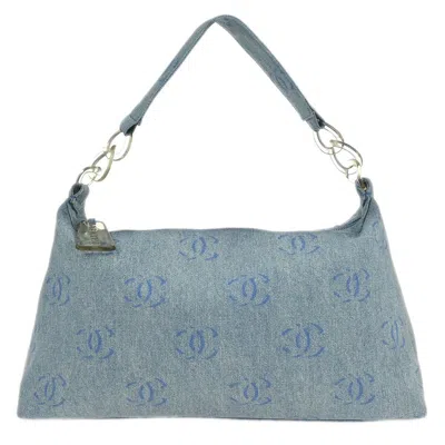 Pre-owned Chanel Vintage Cc Shoulder Bag Denim Blue Denim_jeans Shoulder Bag Bag ()