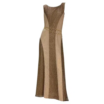Pre-owned Chanel Vintage  By Karl Lagerfeld Gown – Cruise 2000 Collection In Brown
