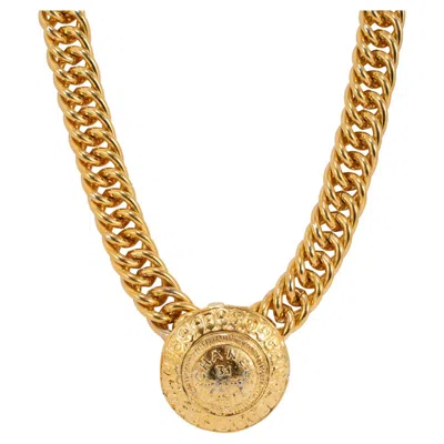 Pre-owned Chanel Vintage  Paris Gold Toned 31 Rue Cambon Chain Necklace In Multi
