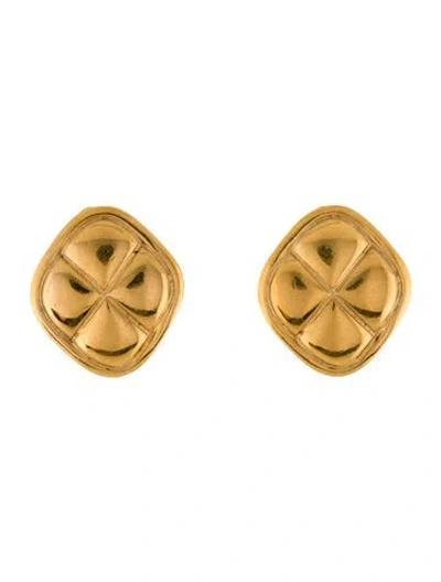 Pre-owned Chanel Vintage Clip-on Earrings In Multi