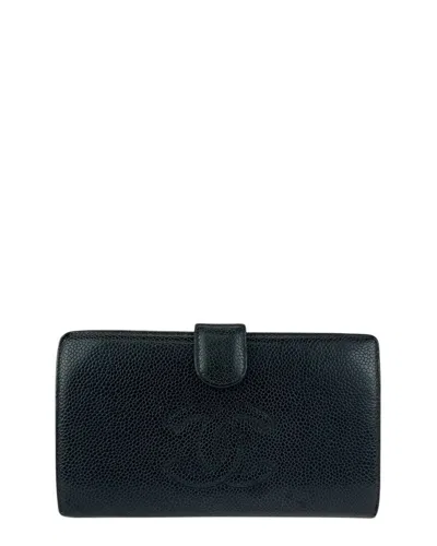 Pre-owned Chanel Vintage Coco Mark Long Wallet (authentic Pre-loved)