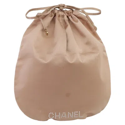 Pre-owned Chanel Vintage Drawstring Pouch Nylon Pink Nylon Clutche & Pouche Bag ()