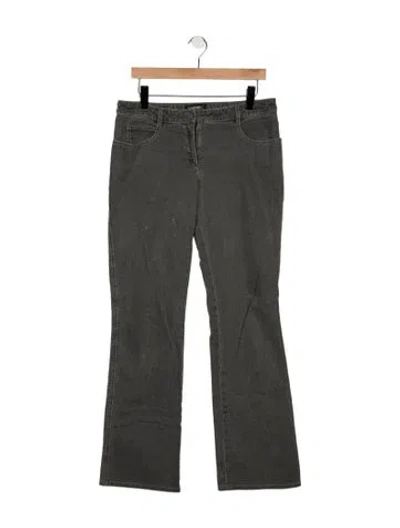 Pre-owned Chanel Vintage Flared Jeans In Grey