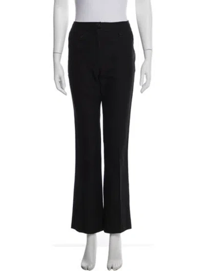 Pre-owned Chanel Vintage Flared Pants In Black