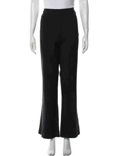 Pre-owned Chanel Vintage Flared Pants In Black
