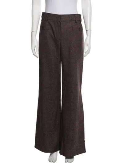 Pre-owned Chanel Vintage Flared Pants In Black/pink