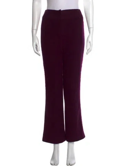 Pre-owned Chanel Vintage Flared Pants In Purple