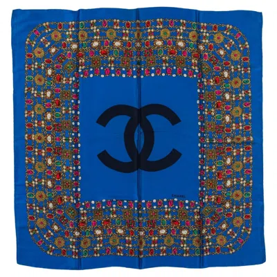 Pre-owned Chanel Vintage Gripoix Jewelry Scarf In Purple
