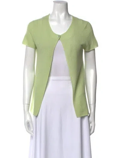 Pre-owned Chanel Vintage Identification Sweater In Green