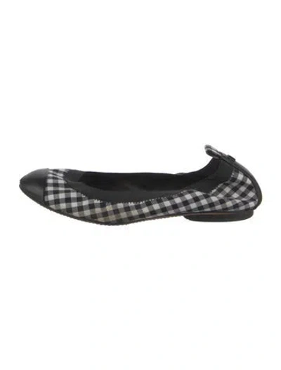 Pre-owned Chanel Vintage Interlocking Cc Logo Ballet Flats In Multi