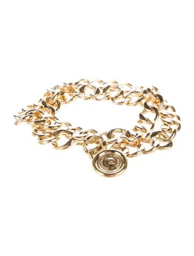 Pre-owned Chanel Vintage Interlocking Cc Logo Belt