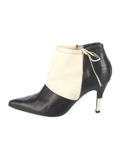 Pre-owned Chanel Vintage Interlocking Cc Logo Boots