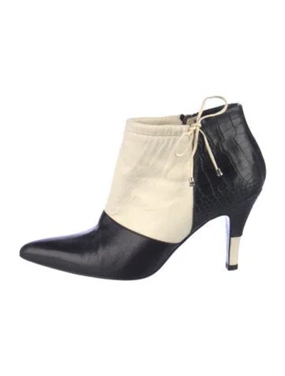 Pre-owned Chanel Vintage Interlocking Cc Logo Boots In Multi