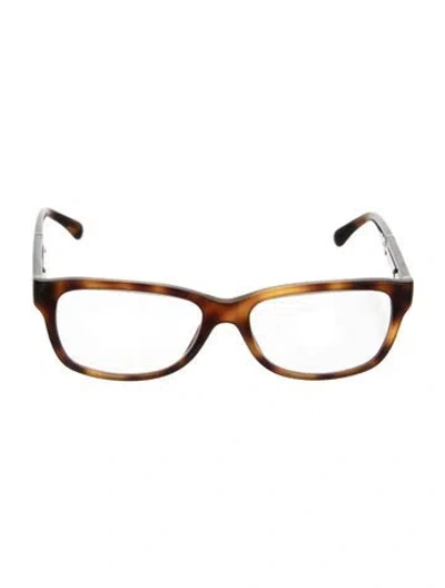 Pre-owned Chanel Vintage Interlocking Cc Logo Eyeglasses In Brown