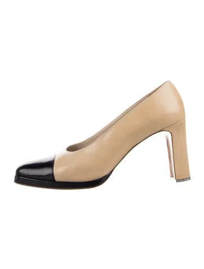 Pre-owned Chanel Vintage Interlocking Cc Logo Pumps