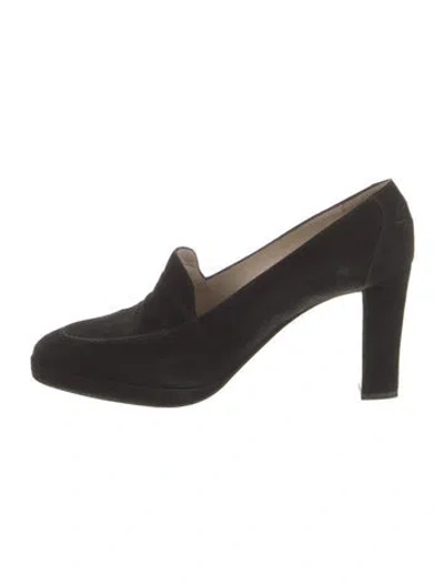 Pre-owned Chanel Vintage Interlocking Cc Logo Pumps In Black