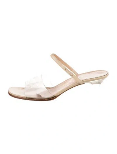 Pre-owned Chanel Vintage Interlocking Cc Logo Slides