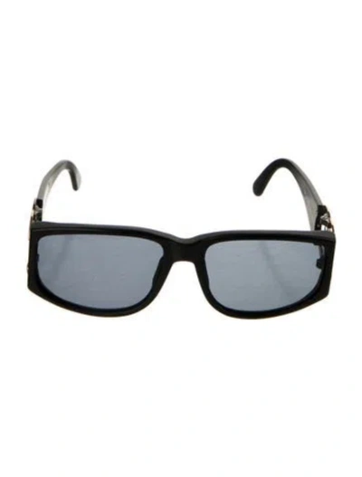 Pre-owned Chanel Vintage Interlocking Cc Logo Sunglasses In Black