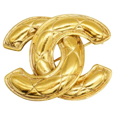Pre-owned Chanel Vintage Karl Lagerfeld Vintage Iconic Matelass� Medium Cc Quilted Brooch In Multiple
