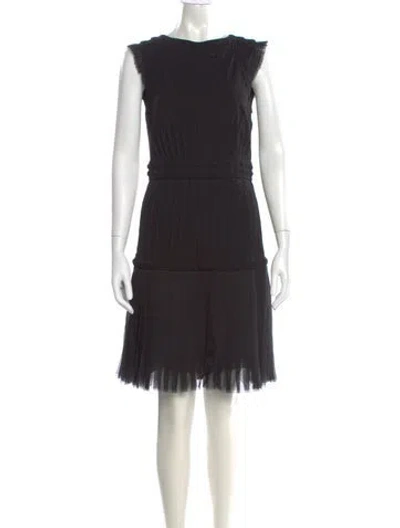Pre-owned Chanel Vintage Knee-length Dress In Black