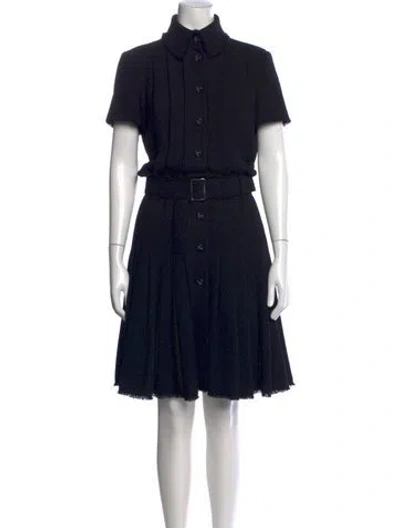 Pre-owned Chanel Vintage Knee-length Dress In Black