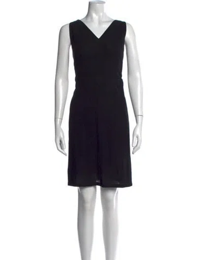 Pre-owned Chanel Vintage Knee-length Dress In Black