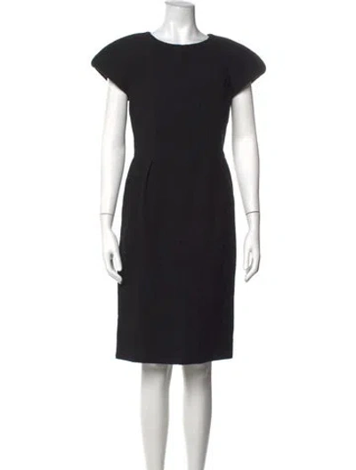 Pre-owned Chanel Vintage Knee-length Dress In Black/metallic